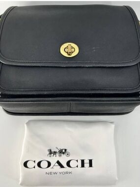 Vintage Coach Rambler's Legacy Crossbody Bag With Turn lock EUC